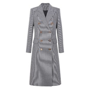 Cappotto cappotto autunno/inverno a maniche lunghe scozzese Thousand Island di alta qualità