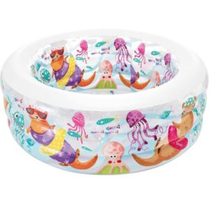 Trade Shop - Piscina Baby Aquarium Gonfiabile Multicolore 152 X 56cm Per Bambini Estate 58480UC42507