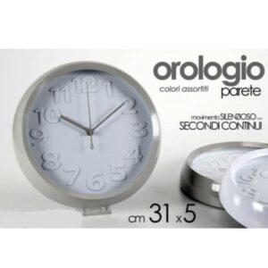 Trade Shop - Orologio 31x5 Cm Da Parete Classico Design Moderno Colori Assortiti Tondo 667787K41185