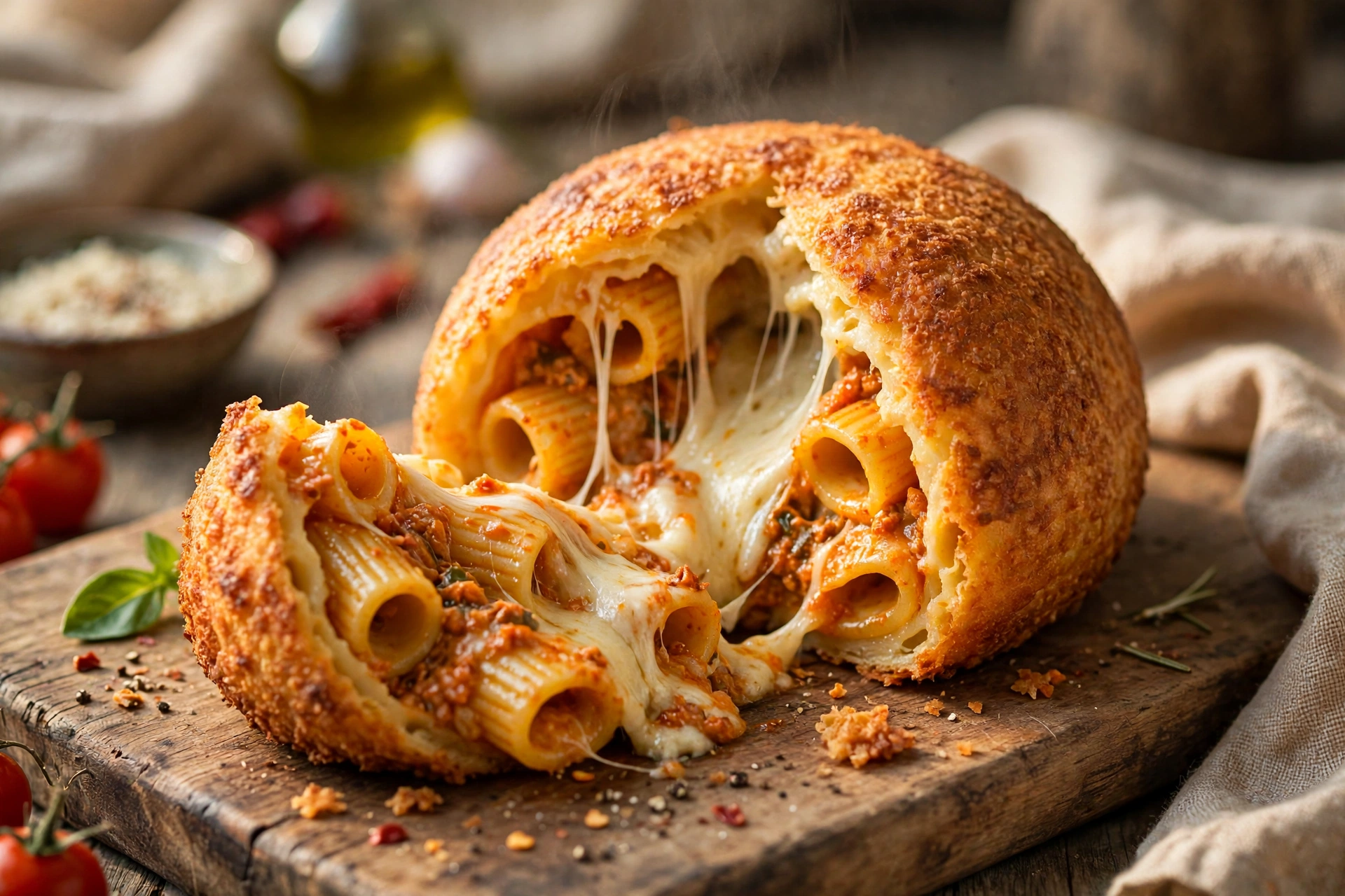 Timballo nduja e cacio silano